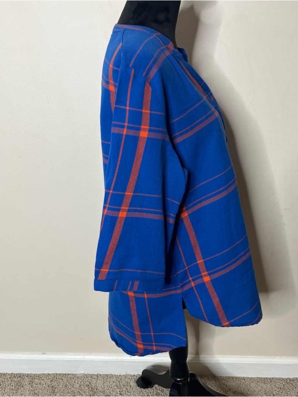 UG Apparel Women’s Blue Orange Plaid V~Neck Florida Gators Cotton Tunic Sz M - Picture 4 of 7